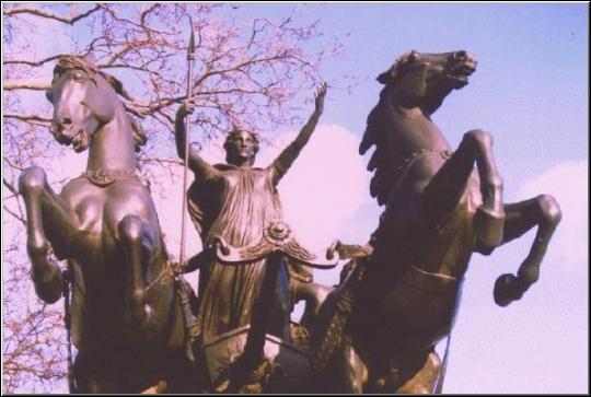 Le monument dédié à Boadicea à Londres